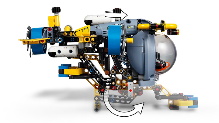 Zestaw klocków LEGO Technic Badawcza łódź podwodna 413 elementów (42201) - obraz 7