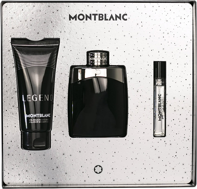 Zestaw męski Montblanc Legend Woda toaletowa 100 ml + Woda toaletowa 7.5 ml + Żel pod prysznic 100 ml (3386460132213) - obraz 2