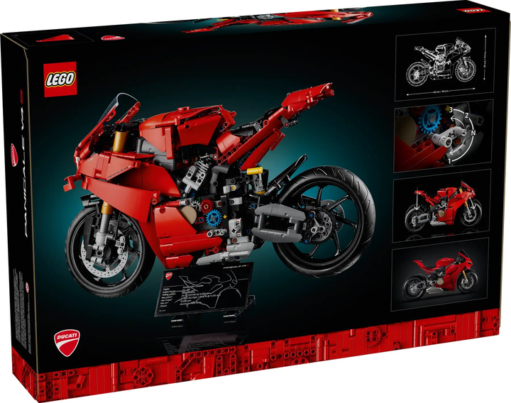 Zestaw klocków LEGO Technic Motocykl Ducati Panigale V4 S 1603 elementy (42202) - obraz 1