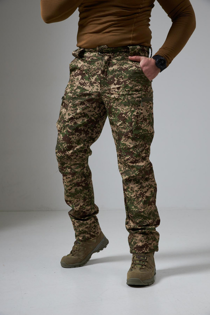 Чоловічі тактичні Штани Soft Shell Military Хижак НГУ L - зображення 1