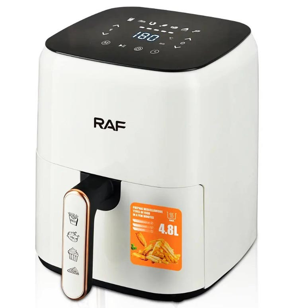 Аерофрітюрниця Air Fryer Raf R.5362 сенсорна безмасляна фритюрниця 4.8 л 1500 Вт - зображення 1