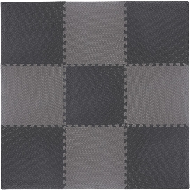 Zestaw mat HMS MP12 ochronnych pod sprzęt 60 x 60 x 1.2 cm 9 szt. Dark Grey (5907695592023) - obraz 2