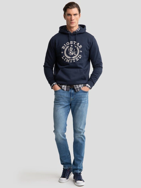 Сорочка бавовняна чоловіча Big Star Dakito 903 2XL Сіра (5900714832803) - зображення 4