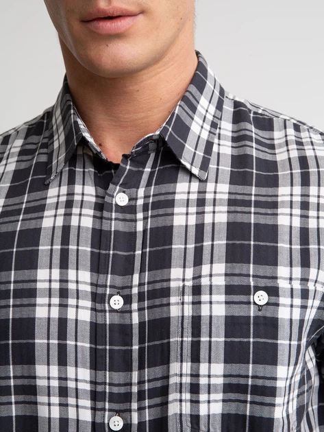 Сорочка бавовняна чоловіча Big Star Dakito 903 2XL Сіра (5900714832803) - зображення 6