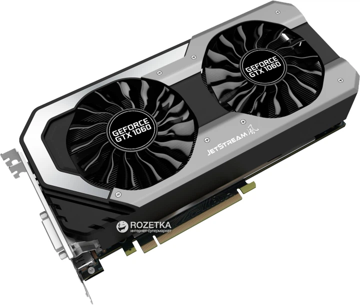 Видеокарта Palit PCI-Ex GeForce GTX 1060 Super Jetstream 6GB GDDR5