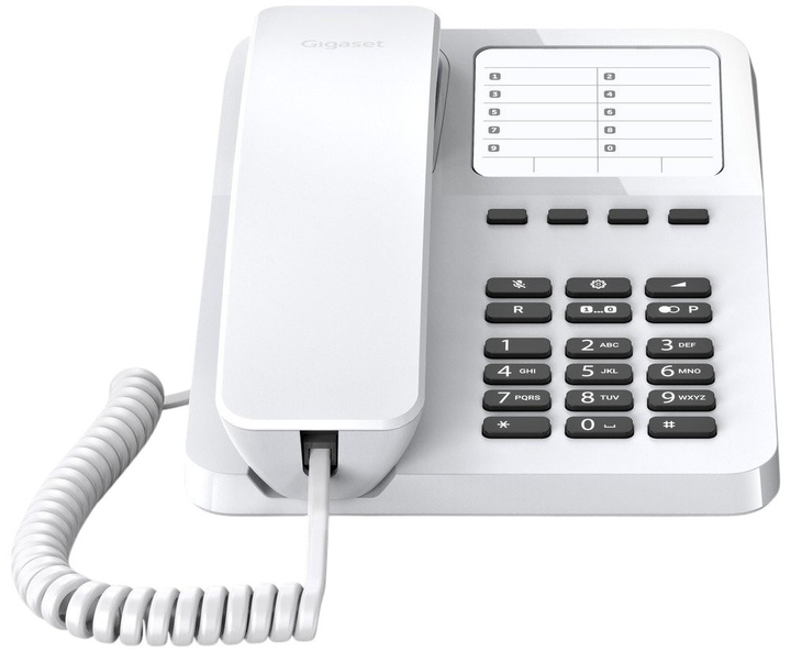 Telefon analogowy przewodowy Gigaset Desk 400 White (S30054-H6538-B102) - obraz 2