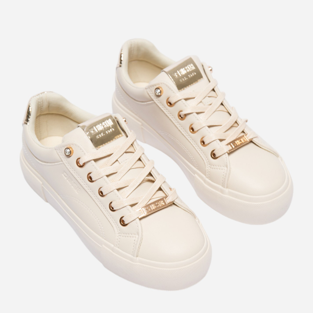 Sneakersy damskie do kostki Big Star Nn274210 801 39 Beżowe (5900714752897) - obraz 2