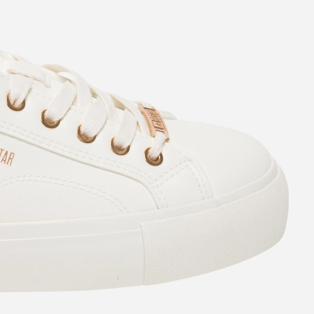 Sneakersy damskie do kostki Big Star Nn274A851 101 38 Białe (5900714849542) - obraz 5