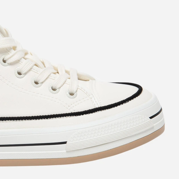 Sneakersy damskie ze skóry ekologicznej za kostkę Big Star Oo274061 101 37 Białe (5900714781712) - obraz 6