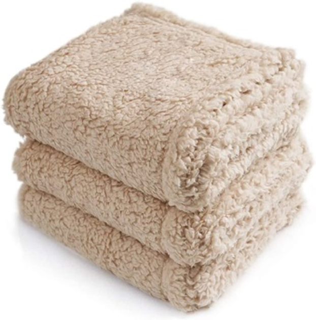 Плед-ковдра для дітей Derby Calming Blankets Fluffy Premium Fleece, Бежевий 100х120 см - Фото 2 Плед-ковдра для дітей Derby Calming Blankets Fluffy Premium Fleece, Бежевий 100х120 см - зображення 2
