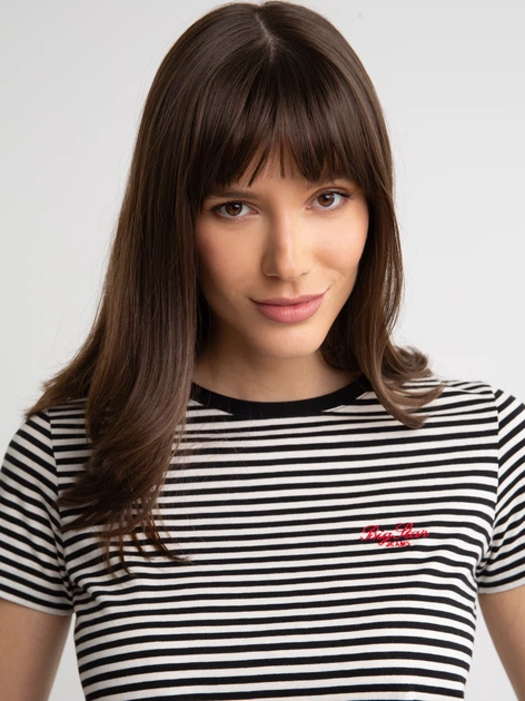 Koszulka damska bawełniana Big Star Zenaida 906 S Czarna (5900714832070) - obraz 5