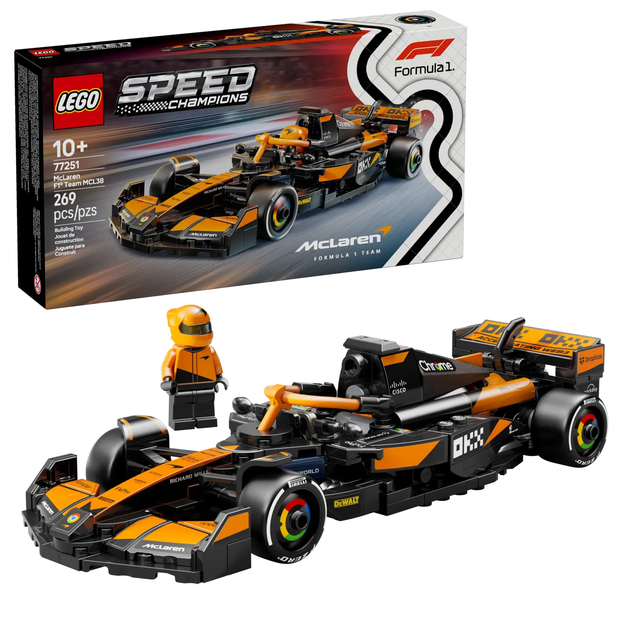 Конструктор LEGO Speed Champions Болід F1 McLaren Team MCL38 269 елементів (77251) - зображення 2