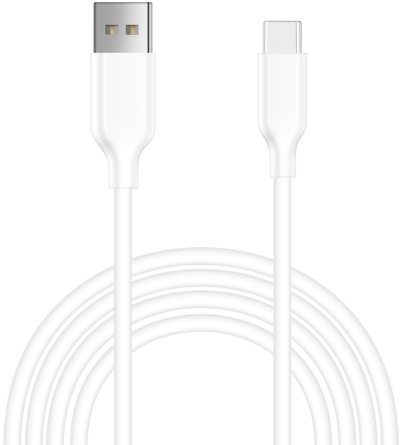 Кабель alkaya Speed Flex USB-A - USB-C 15W 1m White (CL-60015) - зображення 1