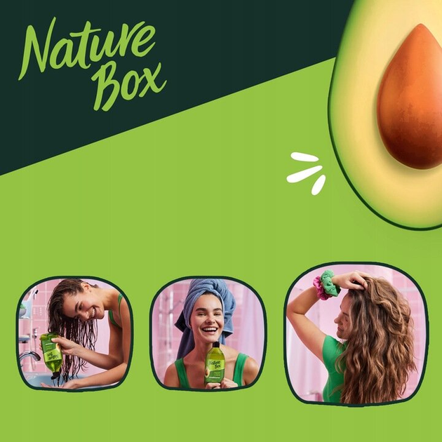 Odżywka Nature Box Cold Pressed Avocado Oil odbudowująca włosy i zapobiegająca rozdwajaniu się końcówek 385 ml (9000101216134) - obraz 3