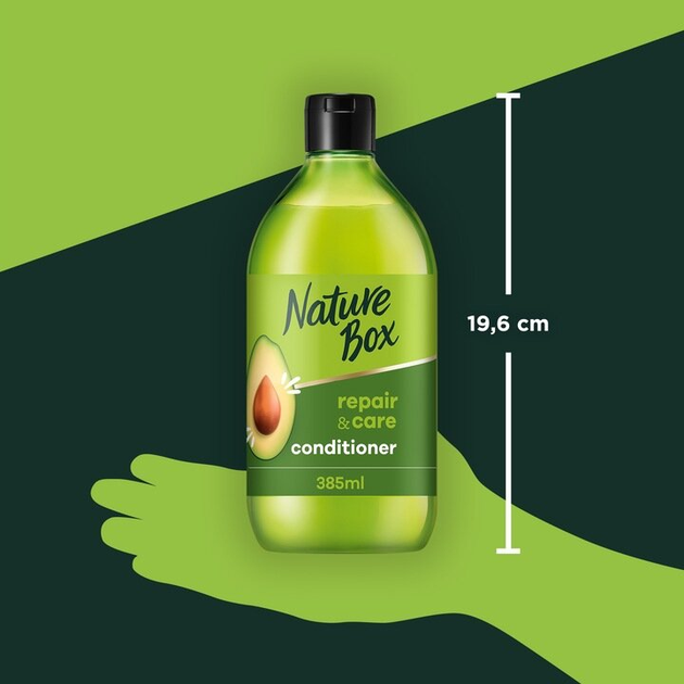 Odżywka Nature Box Cold Pressed Avocado Oil odbudowująca włosy i zapobiegająca rozdwajaniu się końcówek 385 ml (9000101216134) - obraz 4