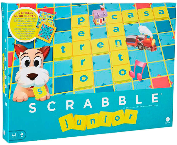 Настільна гра Mattel Scrabble Junior (іспанське видання) (746775261337) - зображення 1