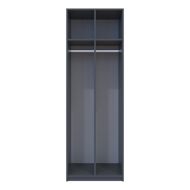 Роздягальня Doros 2-х секційна Графіт 2 ДСП 60х52х180 DRS-011613 (40512886) - Фото 4 Роздягальня Doros 2-х секційна Графіт 2 ДСП 60х52х180 DRS-011613 (40512886) - зображення 4