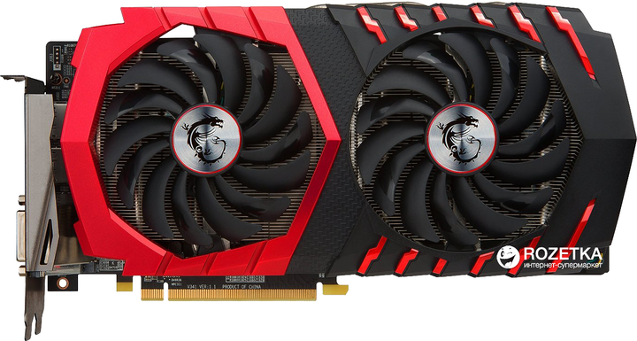 MSI PCI-Ex Radeon RX 470 Gaming X 8GB GDDR5 (256bit) (1242/6600) (DVI, 2 x HDMI, 2 x DisplayPort) (Radeon RX 470 GAMING X 8G) - изображение 1