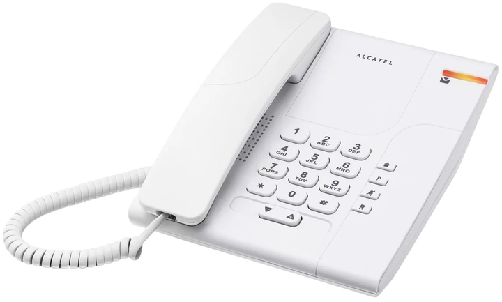 Telefon analogowy przewodowy Alcatel Temporis 180 White (ATL1407747) - obraz 1