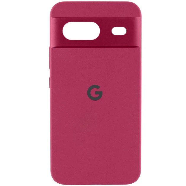 Чехол панель Silicone Case Full Camera with Logo для Google Pixel 8a Бордовый / Plum - Фото 1 Чехол панель Silicone Case Full Camera with Logo для Google Pixel 8a Бордовый / Plum - изображение 1