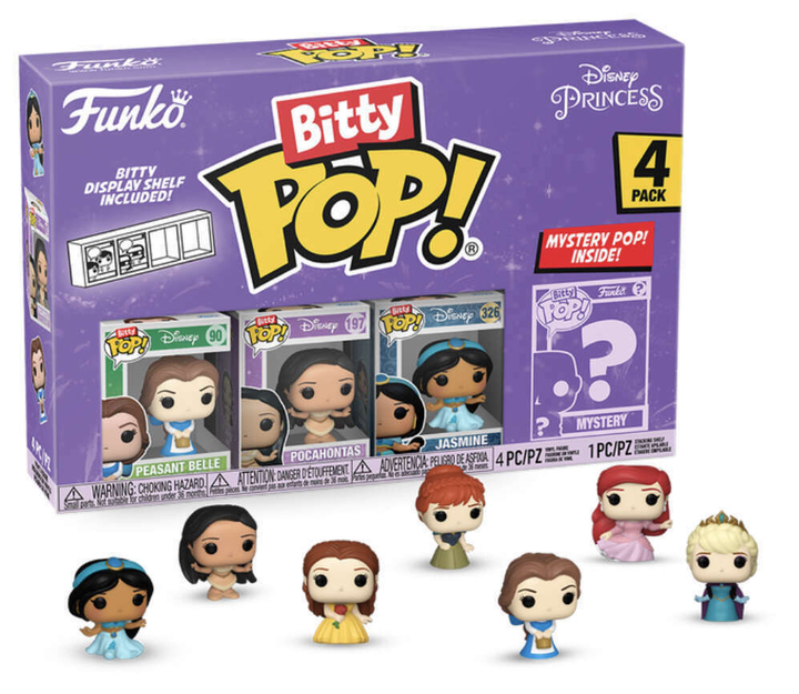 Zestaw figurek-niespodzianek Funko Bitty Pop Disney Księżniczki Belle 2.2 cm 4 szt (889698730280) - obraz 1