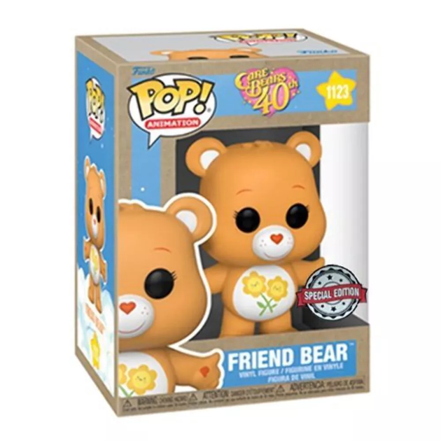 Figurka Funko POP Care Bears 40th Anniversary Friend Bear Exclusive 9 cm (889698624848) - obraz 1