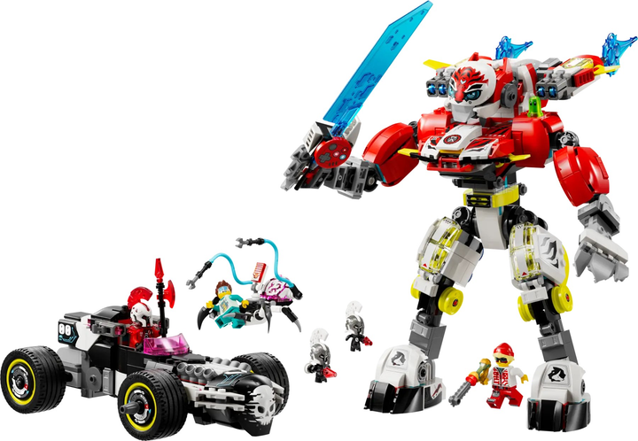 Zestaw klocków LEGO DREAMZzz Tygrysi mech Coopera i hot rod Zero 1006 elementów (71497) - obraz 2