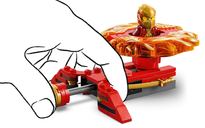 Конструктор LEGO Ninjago Дракон Кая Спін-джитсу 54 елементи (71823) - зображення 6