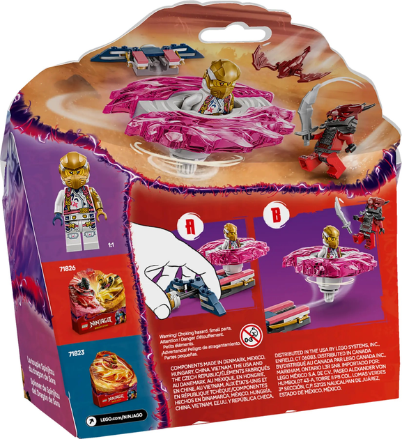 Zestaw klocków LEGO Ninjago Smoczy spinner Spinjitzu Sory 56 elementów (71824) - obraz 7
