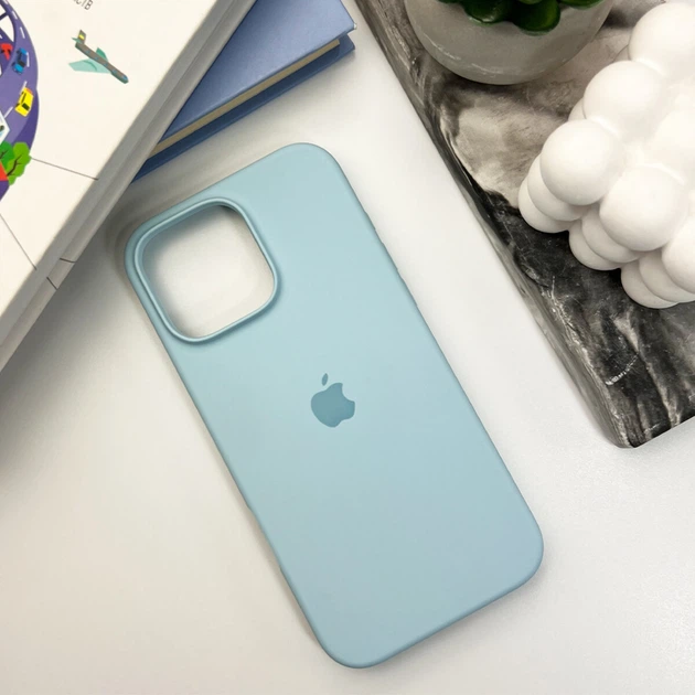 Чохол для смартфона Silicone Full Case AA Open Cam for Apple iPhone 16 Pro Max 27,Mist Blue (FullOpeAAi16PM-27) - Фото 6 Чохол для смартфона Silicone Full Case AA Open Cam for Apple iPhone 16 Pro Max 27,Mist Blue (FullOpeAAi16PM-27) - изображение 6