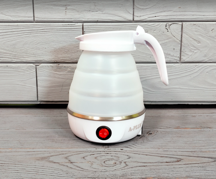 Складной силиконовый электрический чайник A-Plus 600мл 600Вт (А-1517-белый) - изображение 10
