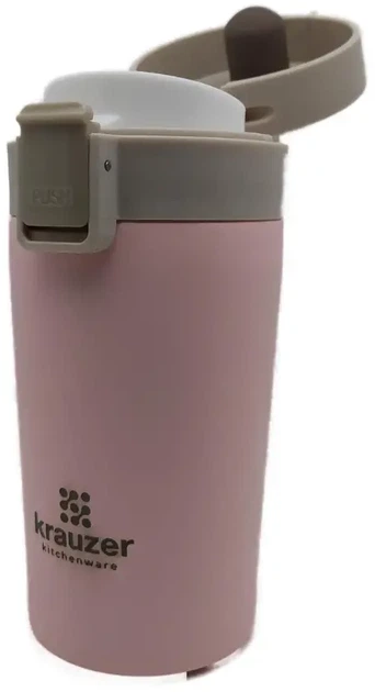 Термокружка Krauzer 300 мл Розовая (88-300 Pink) - изображение 2