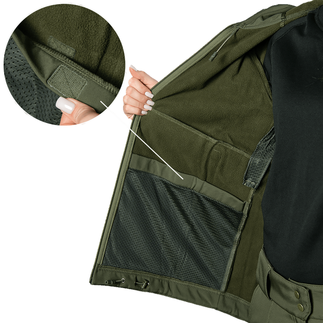 Комплект Pani SoftShell Олива (8555), XS - изображение 8