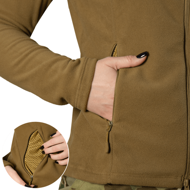 Флісова кофта Pani Meadow 100 Койот 8575, XL - зображення 4