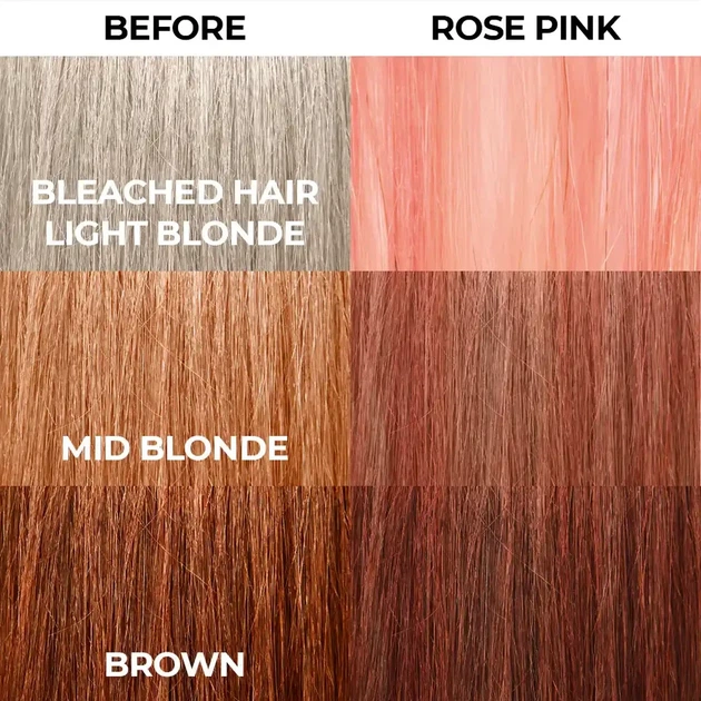 Краска для волос Розовая Stargazer Semi-permanent hair colour Rose Pink 70 мл - изображение 4