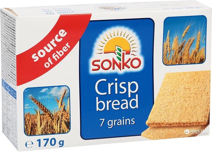 Хлебцы диетические Sonko 7 злаков 170 г (5902180200506) - изображение 1