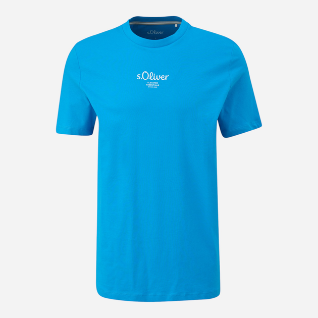 T-shirt męski bawełniany s.Oliver 10.3.11.12.130.2152911-62D1 2XL Błękitny (4099975720149) - obraz 4