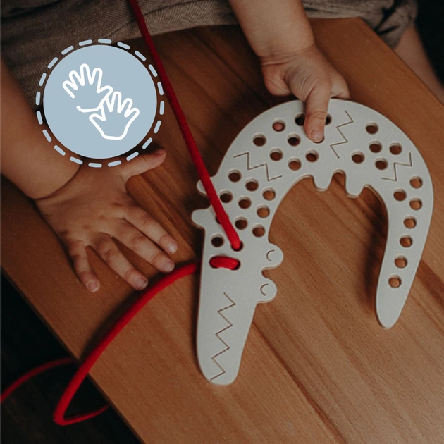 Zabawka edukacyjna Milin Montessori Krokodyl Felek (5902490418066) - obraz 8