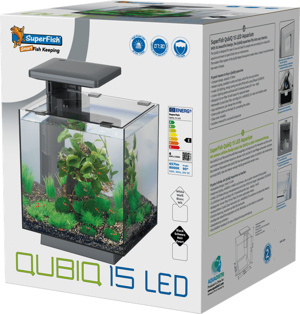 Акваріумний набір SuperFish QubiQ 15 LED Black (A4050809) - зображення 3