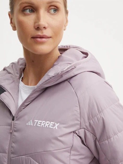 ココア Куртка коротка з капюшоном жіноча Adidas TERREX W Mt Ins Ho