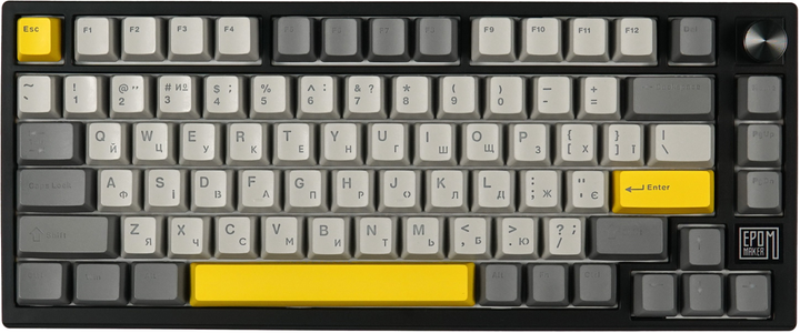 Клавиатура механическая беспроводная EPOMAKER TH80 SE 75% Flamingo Switch Hot-Swap RGB UA Wireless/Bluetooth/USB Black (TH80-SE-B-F) - изображение 1