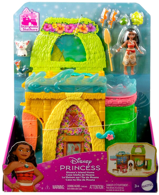 Mini domek na wyspie Mattel Disney Vaiana Moana z figurką i akcesoriami (0194735222674) - obraz 1