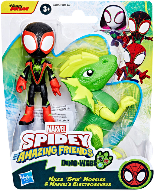 Zestaw figurek Hasbro Marvel Hero Dino Webs Spidey And His Amazing Friends 2 szt (5010996221230) - obraz 1