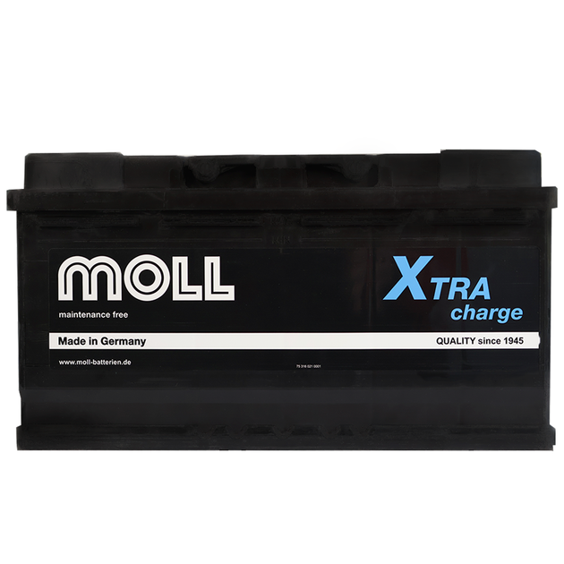 Автомобильный аккумулятор MOLL X-Tra Charge 100Ah 900A R+ 84100 - изображение 1