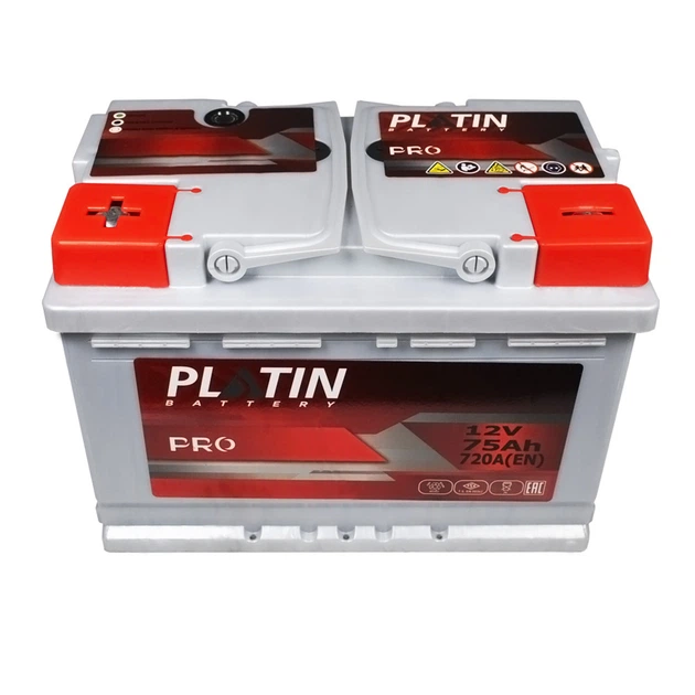 Автомобільний акумулятор PLATIN Pro MF 75Ah 720A L+ 5752201/5702553 MF - зображення 2