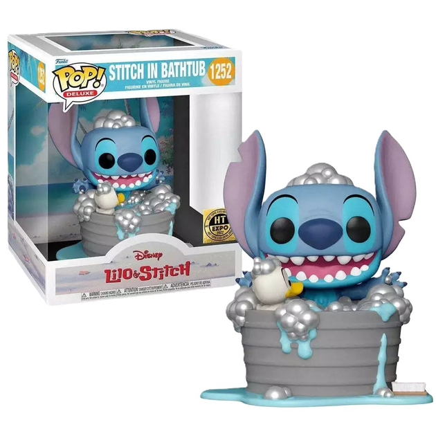 Figurka Funko POP Deluxe Disney Lilo & Stitch Stitch in Bathtub Excusive 9 cm (889698688864) - obraz 1