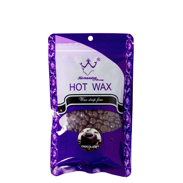 Воск плёночный для депиляции в гранулах Konsung Hot Wax 100 г Chocolate - Фото 1 Воск плёночный для депиляции в гранулах Konsung Hot Wax 100 г Chocolate - изображение 1