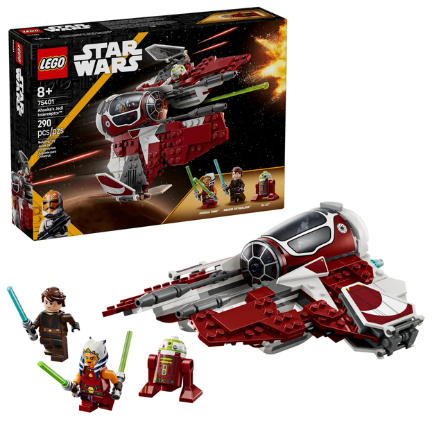 Zestaw klocków LEGO Star Wars Interceptor Jedi Ahsoki 290 elementów (75401) - obraz 2