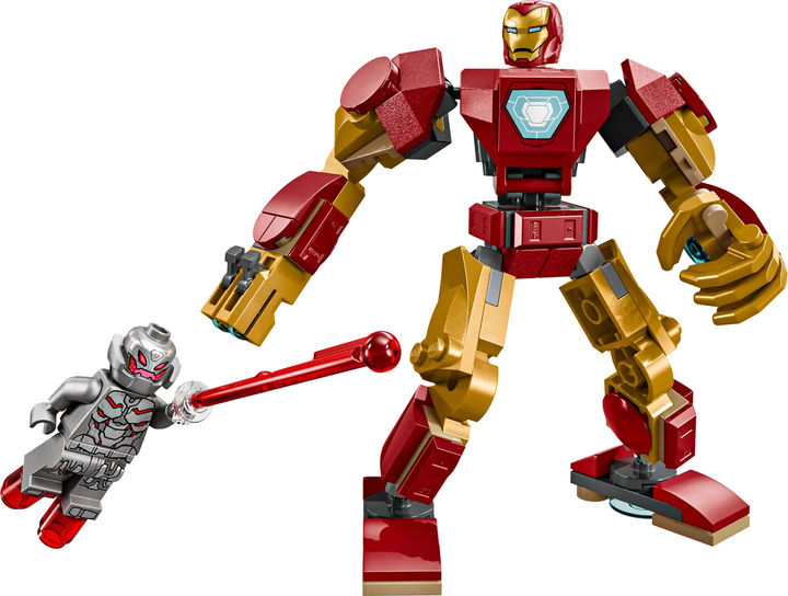 Zestaw klocków LEGO Super Heroes Marvel Mech Iron Mana kontra Ultron 101 element (76307) - obraz 2