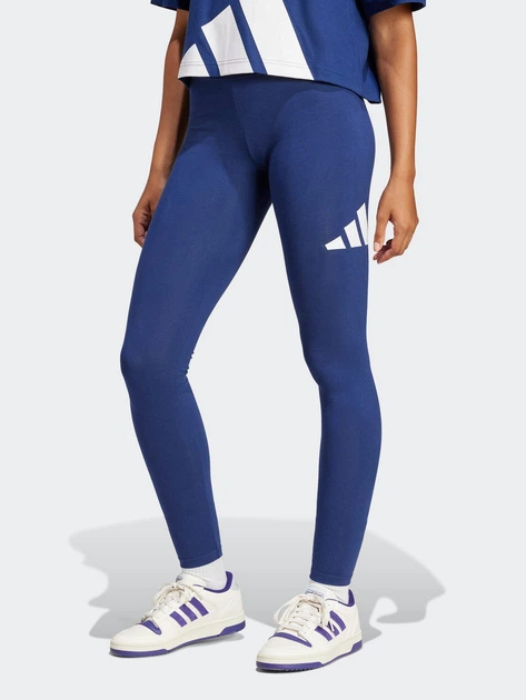 Спортивные леггинсы для фитнеса женские Adidas W Bl Sj Leg JH1184 XS Dkblue/White (4067891010132) - изображение 6